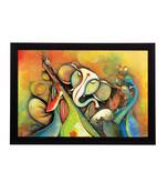 Lord Ganesha Satin Matt Texture UV Art Painting