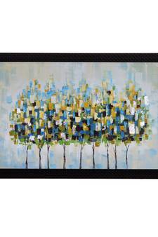 Abstract Trees Satin Matt Texture UV Art Painting