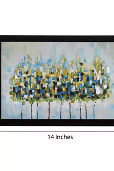 Abstract Trees Satin Matt Texture UV Art Painting