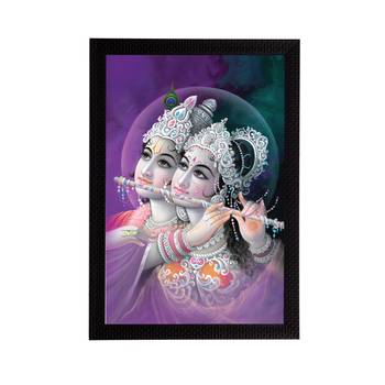 Radha Krishna Satin Matt Texture UV Art Painting 1
