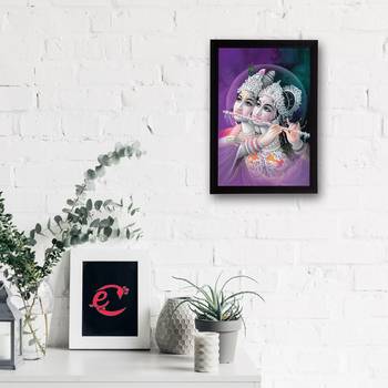 Radha Krishna Satin Matt Texture UV Art Painting 2