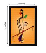 Lord Krishna playing Flute Satin Matt Texture UV Art Painting