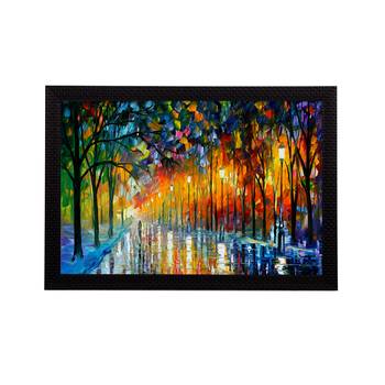 Lovely Rain View Satin Matt Texture UV Art Painting 1