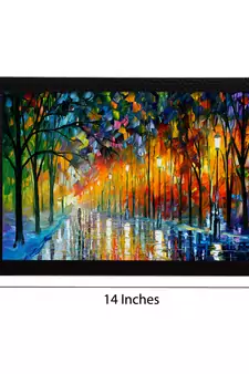 Lovely Rain View Satin Matt Texture UV Art Painting