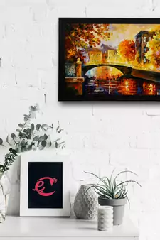 Rain View Satin Matt Texture UV Art Painting