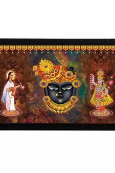 Lord Shrinath Satin Matt Texture UV Art Painting