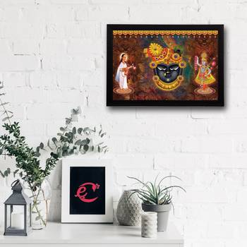 Lord Shrinath Satin Matt Texture UV Art Painting 2