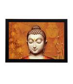 Spritual Lord Buddha Satin Matt Texture UV Art Painting