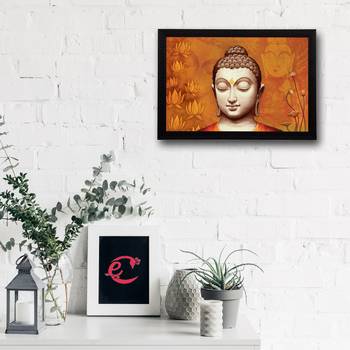 Spritual Lord Buddha Satin Matt Texture UV Art Painting 2