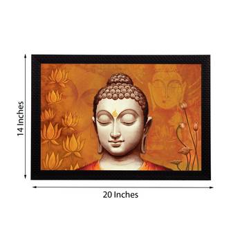Spritual Lord Buddha Satin Matt Texture UV Art Painting 3