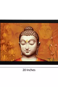 Spritual Lord Buddha Satin Matt Texture UV Art Painting