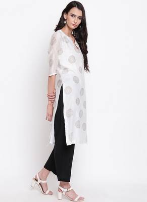 White Block Kurta 3