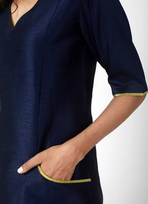 Blue Green Silk Kurta-Pant 4