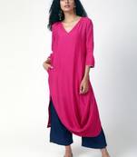 Pink Cowl Kurta-Pant