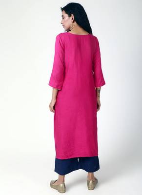 Pink Cowl Kurta-Pant 3