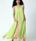 Mint Green Asymmetric Kurta-Pant