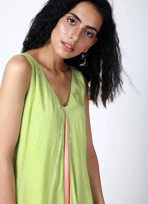 Mint Green Asymmetric Kurta-Pant 5