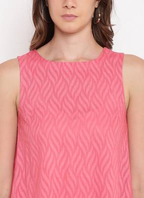 Brick Pink Asymmetric Kurta-Palazzo 4