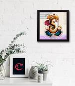 Lord Ganesha Satin Matt Texture UV Art Painting