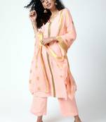 Peach Gota Kurta-Pant-Dupatta