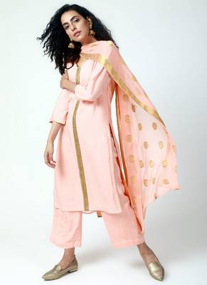 Peach Gota Kurta-Pant-Dupatta 2