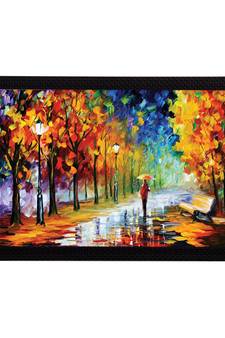 Lovely Rain View Satin Matt Texture UV Art Painting
