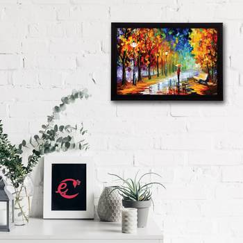 Lovely Rain View Satin Matt Texture UV Art Painting 2