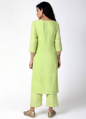 Green Gota Kurta-Pant-Dupatta 3