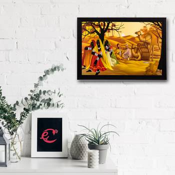 Village View Satin Matt Texture UV Art Painting 1