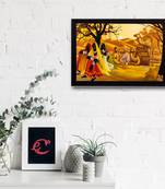 Village View Satin Matt Texture UV Art Painting