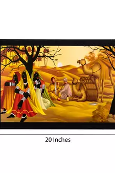 Village View Satin Matt Texture UV Art Painting