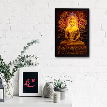 Spritual Lord Buddha Satin Matt Texture UV Art Painting 2