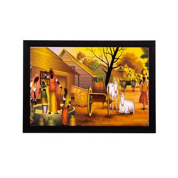 Village View Satin Matt Texture UV Art Painting 1