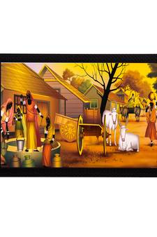 Village View Satin Matt Texture UV Art Painting