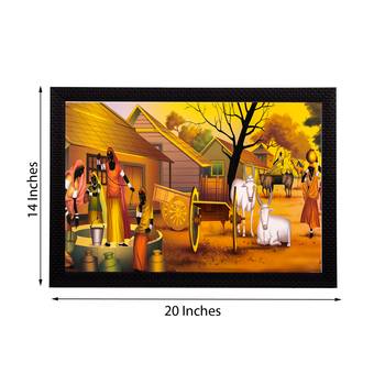 Village View Satin Matt Texture UV Art Painting 3