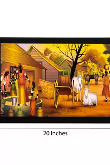 Village View Satin Matt Texture UV Art Painting