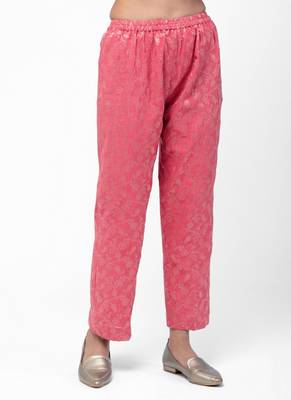Peach Gota Angrakha Chanderi Pant Set 5