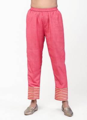 Peach Gota Straight Kurta Set 5