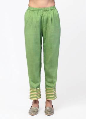 Green Gota Straight Kurta Set 5