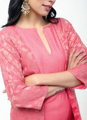 Peach Gota Jacket Set 3