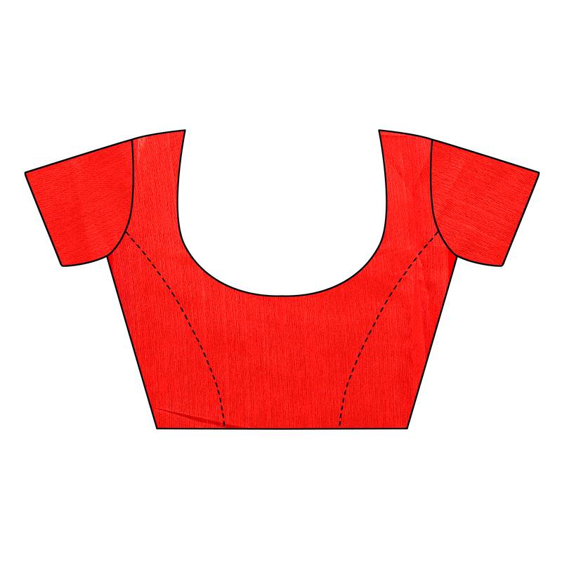 Yellow Embroidered Chanderi Saree With Blouse