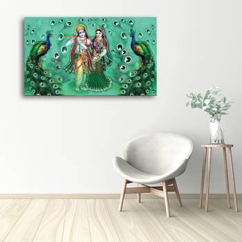 Set of 3 Radha Krishna Premium Canvas Painting 2