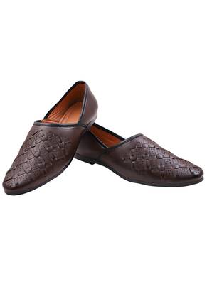  Casual Ethnic Brown Juttis Shoes For Men 1