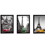 Set Of 3 Gorgeous Geometrical Flower Satin Matt Texture UV Art Painting