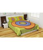 Indian Handmade Handscreen Printed Cotton Bedding Bedsheet with Pillow Cover