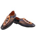 Casual Ethnic Black Nagra Shoes For Men