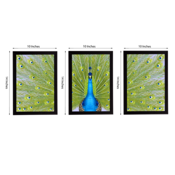 Set Of 3 Gorgeous Geometrical Flower Satin Matt Texture UV Art Painting 3