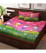 100% Cotton Hand Screen Printed Bedsheet with 2 Pillow Cover Handmade Bedding Bedspread