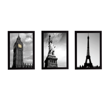 Set Of 3 Gorgeous Geometrical Flower Satin Matt Texture UV Art Painting 1
