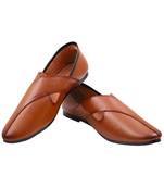 Casual Ethnic Tan Juttis Shoes For Men